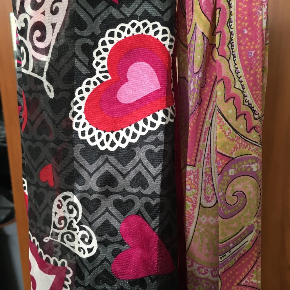 Two dress scarfs
